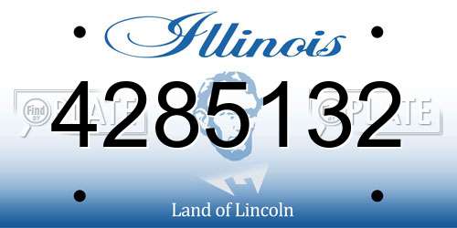 4285132 Illinois License Plate