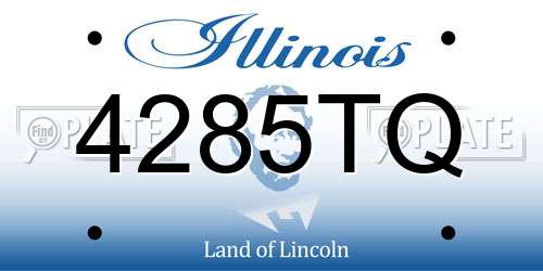 4285TQ Illinois License Plate