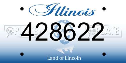 428622 Illinois License Plate
