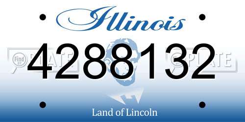 4288132 Illinois License Plate