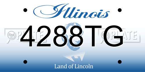4288TG Illinois License Plate