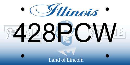 428PCW Illinois License Plate