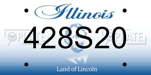 428S20 Illinois License Plate