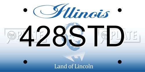 428STD Illinois License Plate