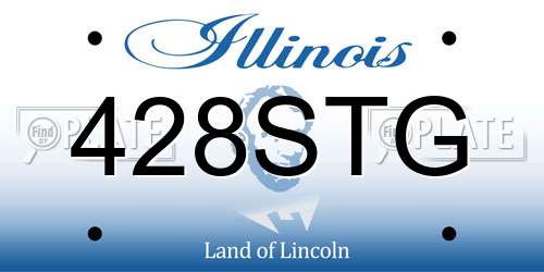 428STG Illinois License Plate