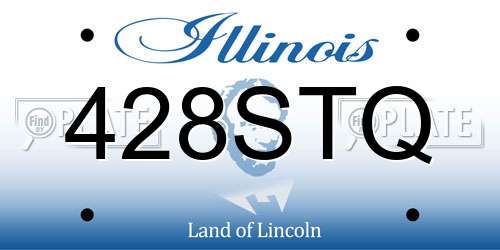 428STQ Illinois License Plate