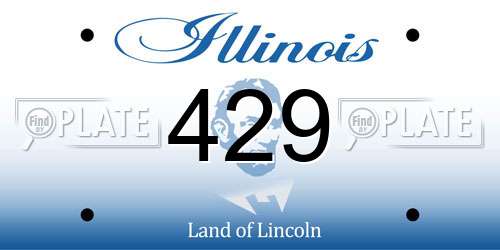 429 Illinois License Plate