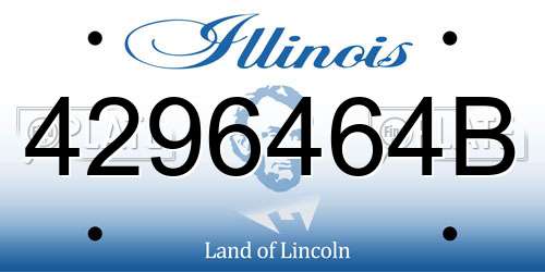 4296464B Illinois License Plate