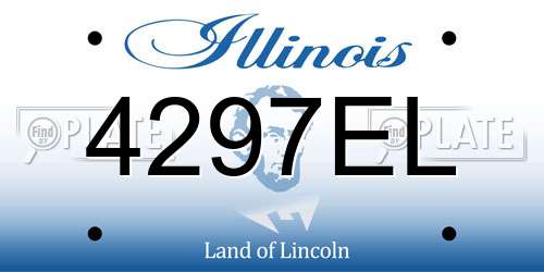 4297EL Illinois License Plate