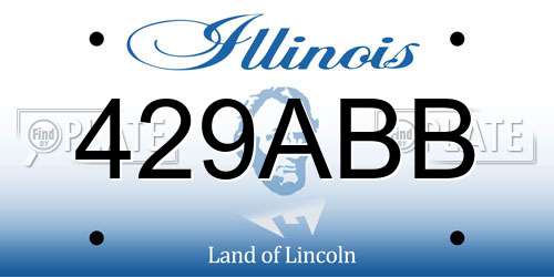 429ABB Illinois License Plate