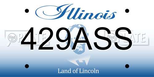 429ASS Illinois License Plate