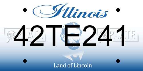 42TE241 Illinois License Plate