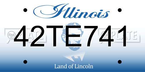 42TE741 Illinois License Plate