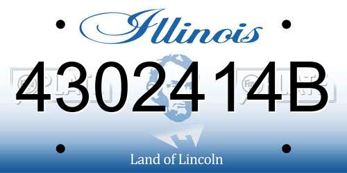 4302414B Illinois License Plate