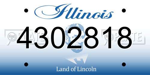 4302818 Illinois License Plate