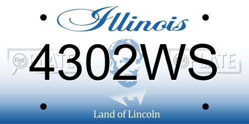 4302WS Illinois License Plate