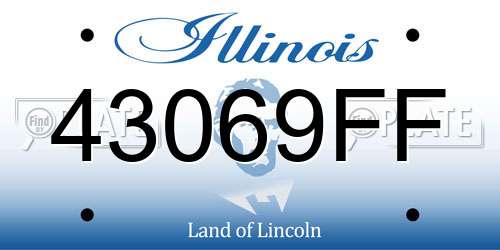 43069FF Illinois License Plate