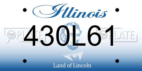430L61 Illinois License Plate