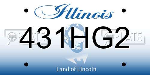 431HG2 Illinois License Plate