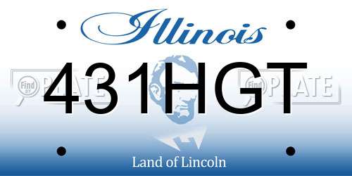 431HGT Illinois License Plate