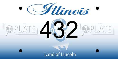 432 Illinois License Plate