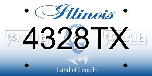 4328TX Illinois License Plate