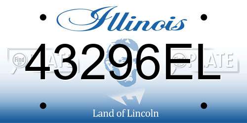 43296EL Illinois License Plate