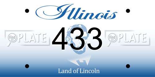 433 Illinois License Plate