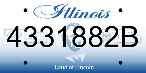 4331882B Illinois License Plate