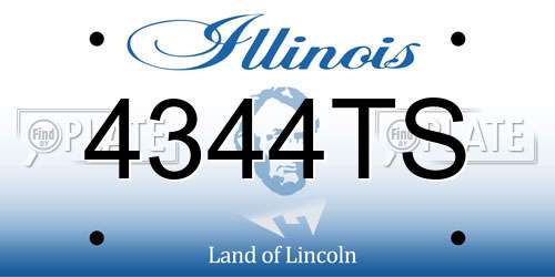 4344TS Illinois License Plate