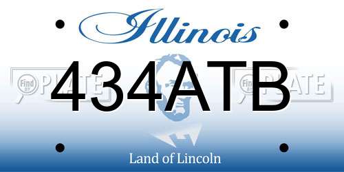 434ATB Illinois License Plate