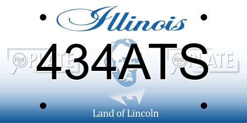434ATS Illinois License Plate