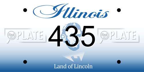 435 Illinois License Plate