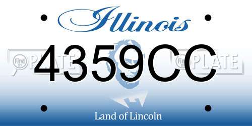 4359CC Illinois License Plate