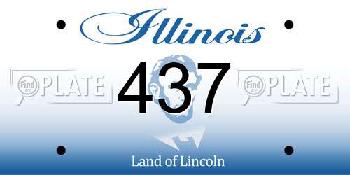 437 Illinois License Plate