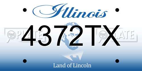 4372TX Illinois License Plate
