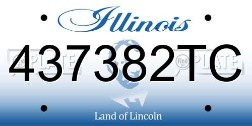 437382TC Illinois License Plate