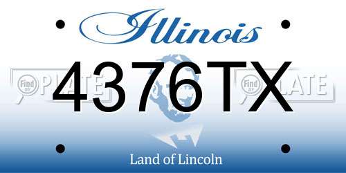 4376TX Illinois License Plate