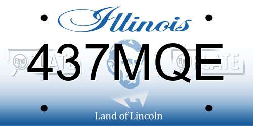 437MQE Illinois License Plate