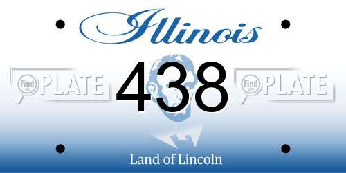 438 Illinois License Plate