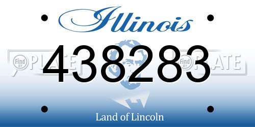 438283 Illinois License Plate