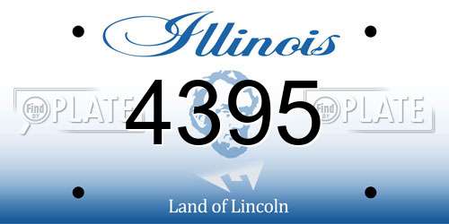 4395 Illinois License Plate