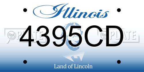 4395CD Illinois License Plate