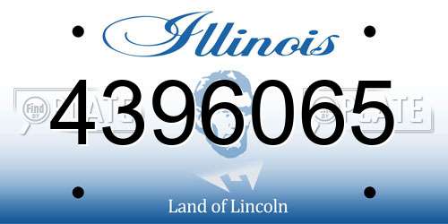 4396065 Illinois License Plate