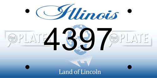 4397 Illinois License Plate