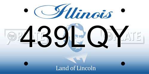 439LQY Illinois License Plate