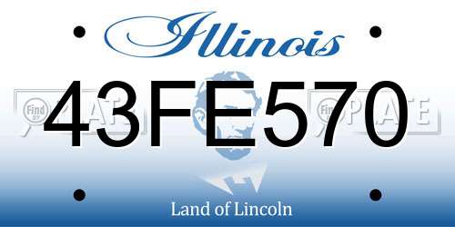 43FE570 Illinois License Plate