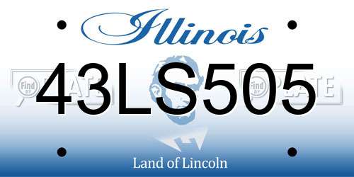 43LS505 Illinois License Plate
