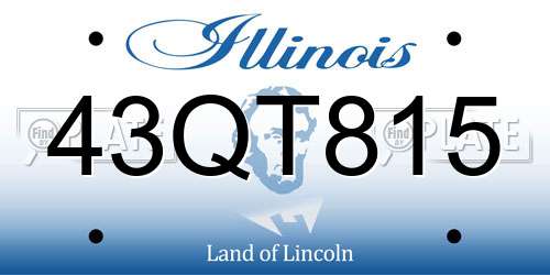 43QT815 Illinois License Plate