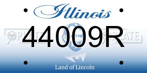 44009R Illinois License Plate
